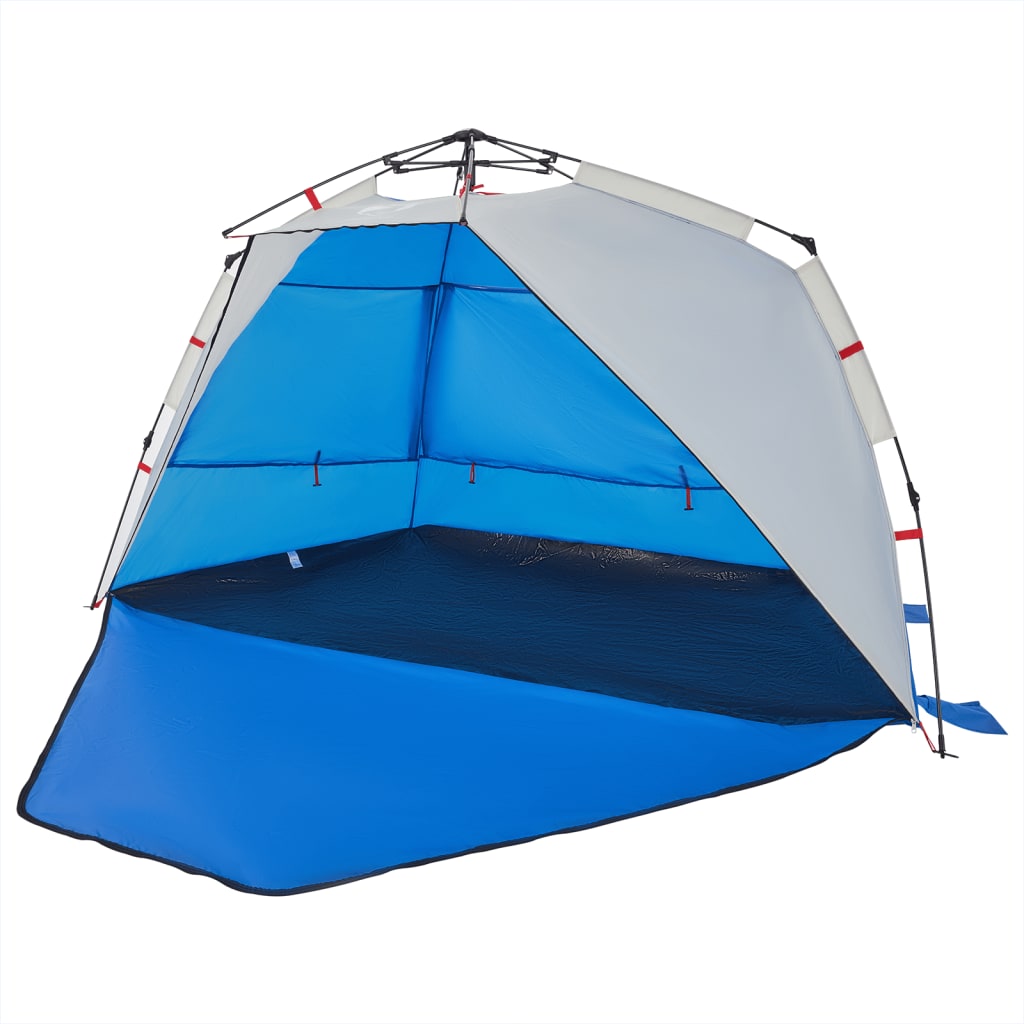 Beach Tent 3 Persons Azure Blue Quick Release Waterproof