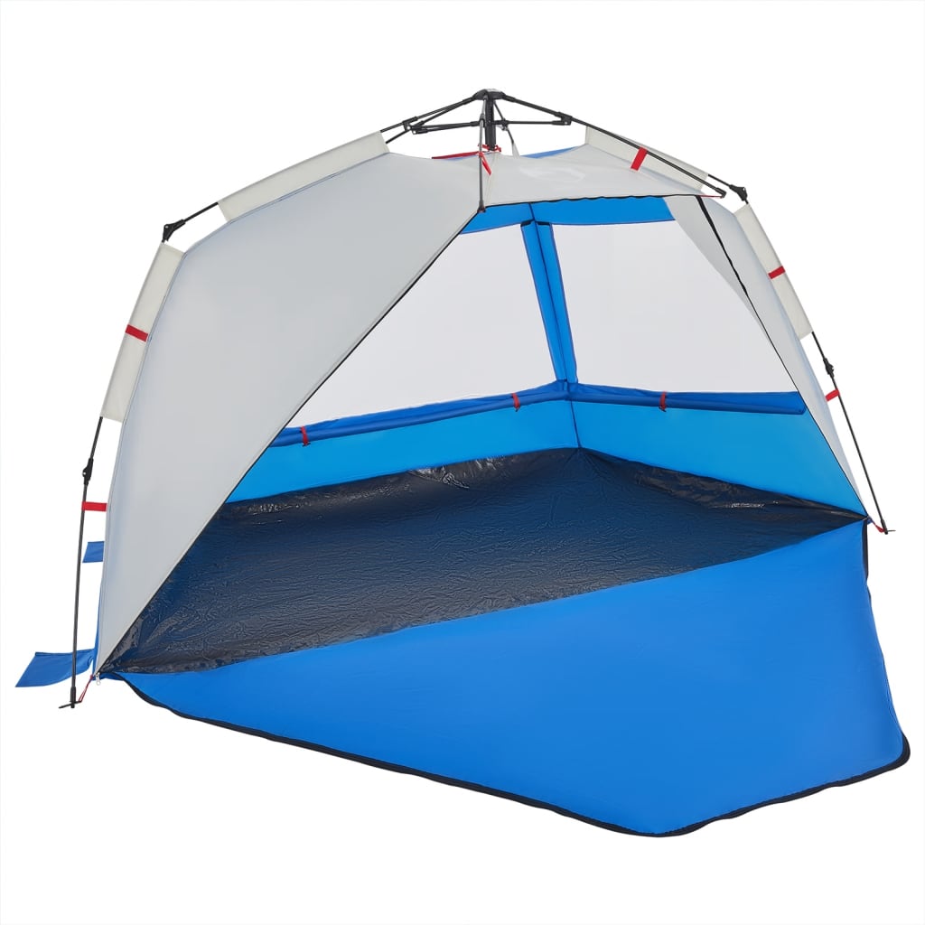 Beach Tent 3 Persons Azure Blue Quick Release Waterproof
