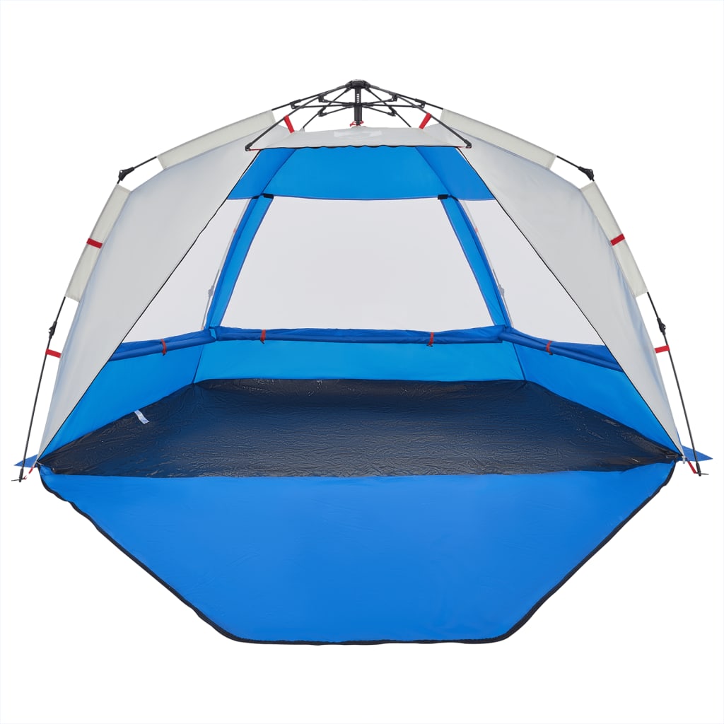 Beach Tent 3 Persons Azure Blue Quick Release Waterproof
