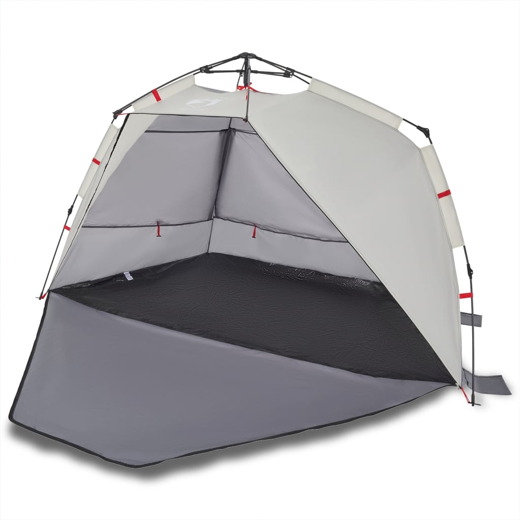 Beach Tent 3 Persons Gray Quick Release Waterproof