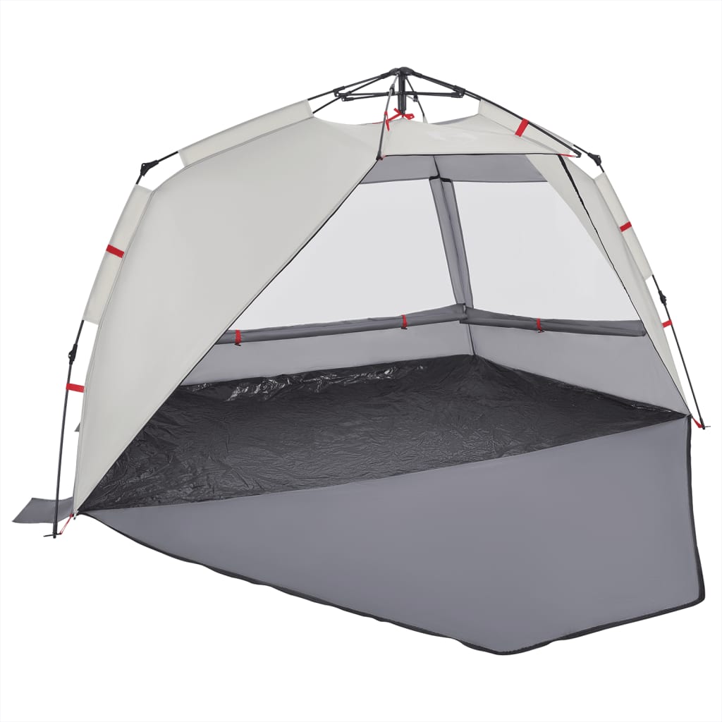 Beach Tent 3 Persons Gray Quick Release Waterproof