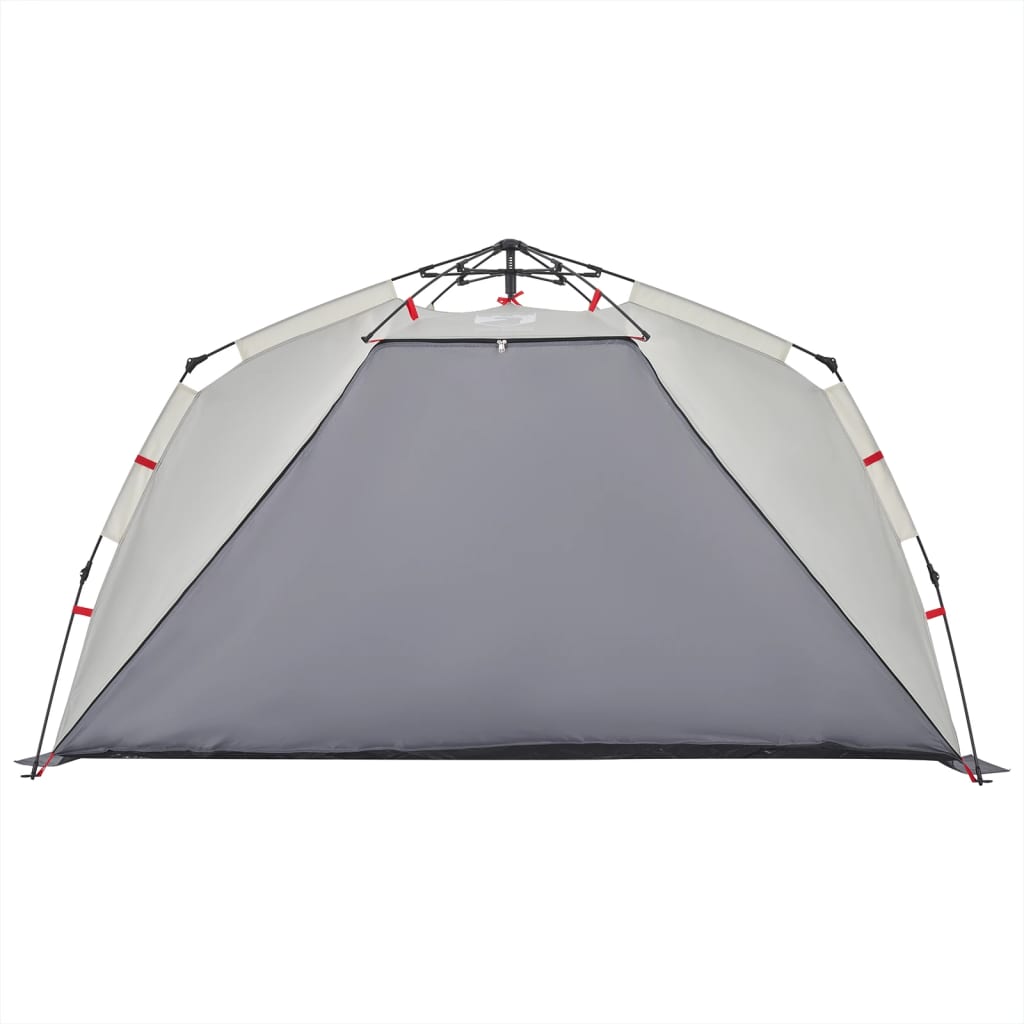 Beach Tent 3 Persons Gray Quick Release Waterproof