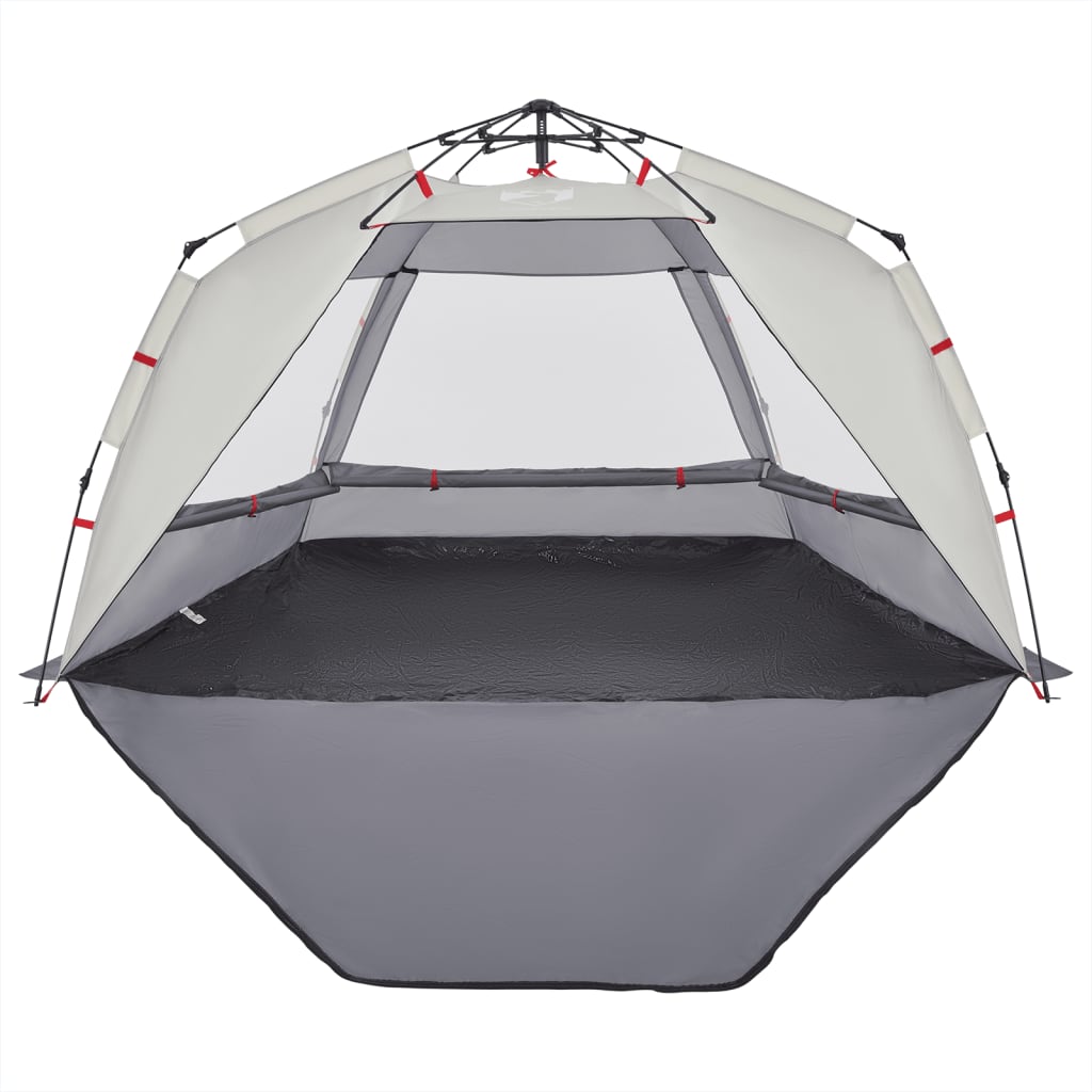 Beach Tent 3 Persons Gray Quick Release Waterproof