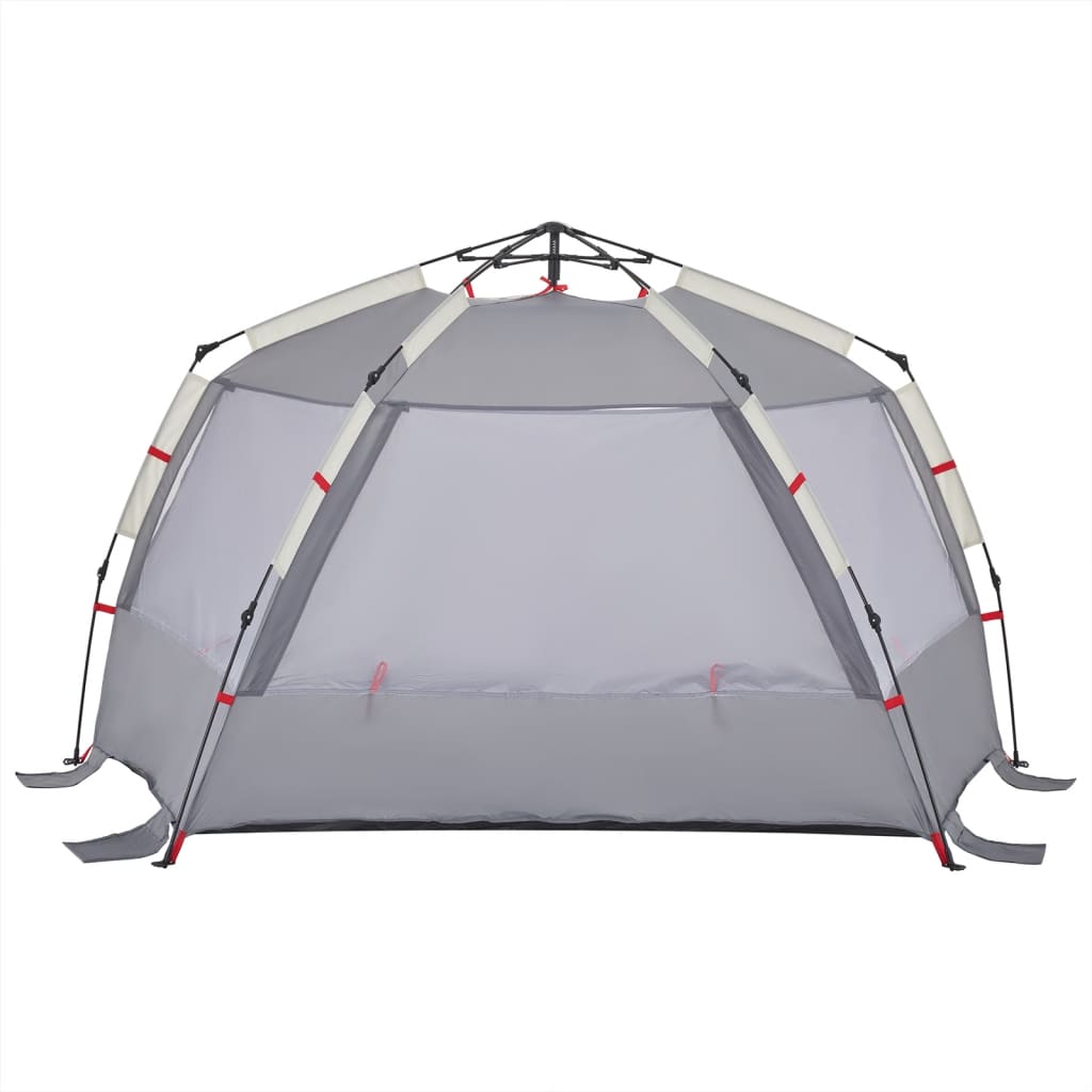 Beach Tent 3 Persons Gray Quick Release Waterproof