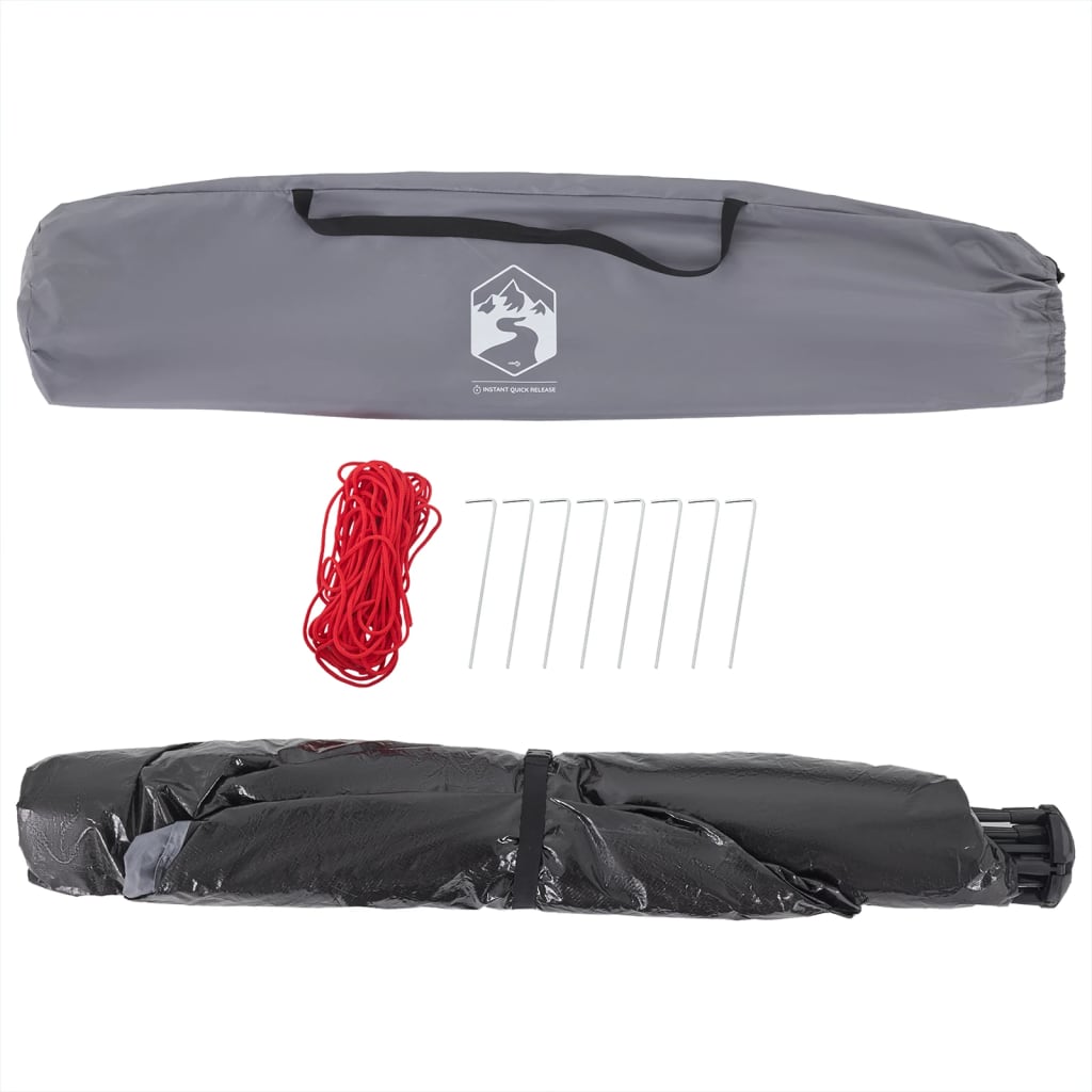 Beach Tent 3 Persons Gray Quick Release Waterproof