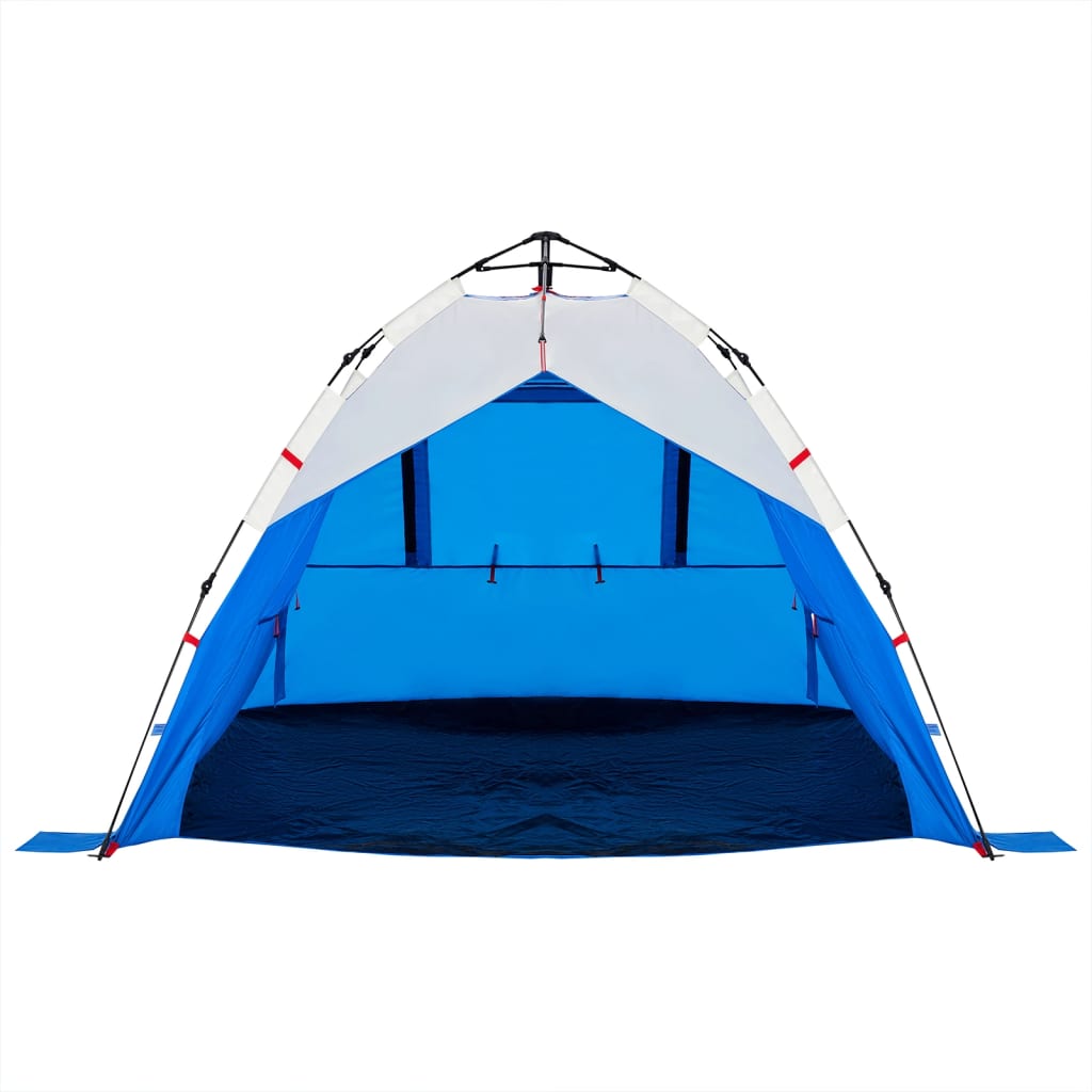 Beach Tent 3 Persons Azure Blue Quick Release Waterproof
