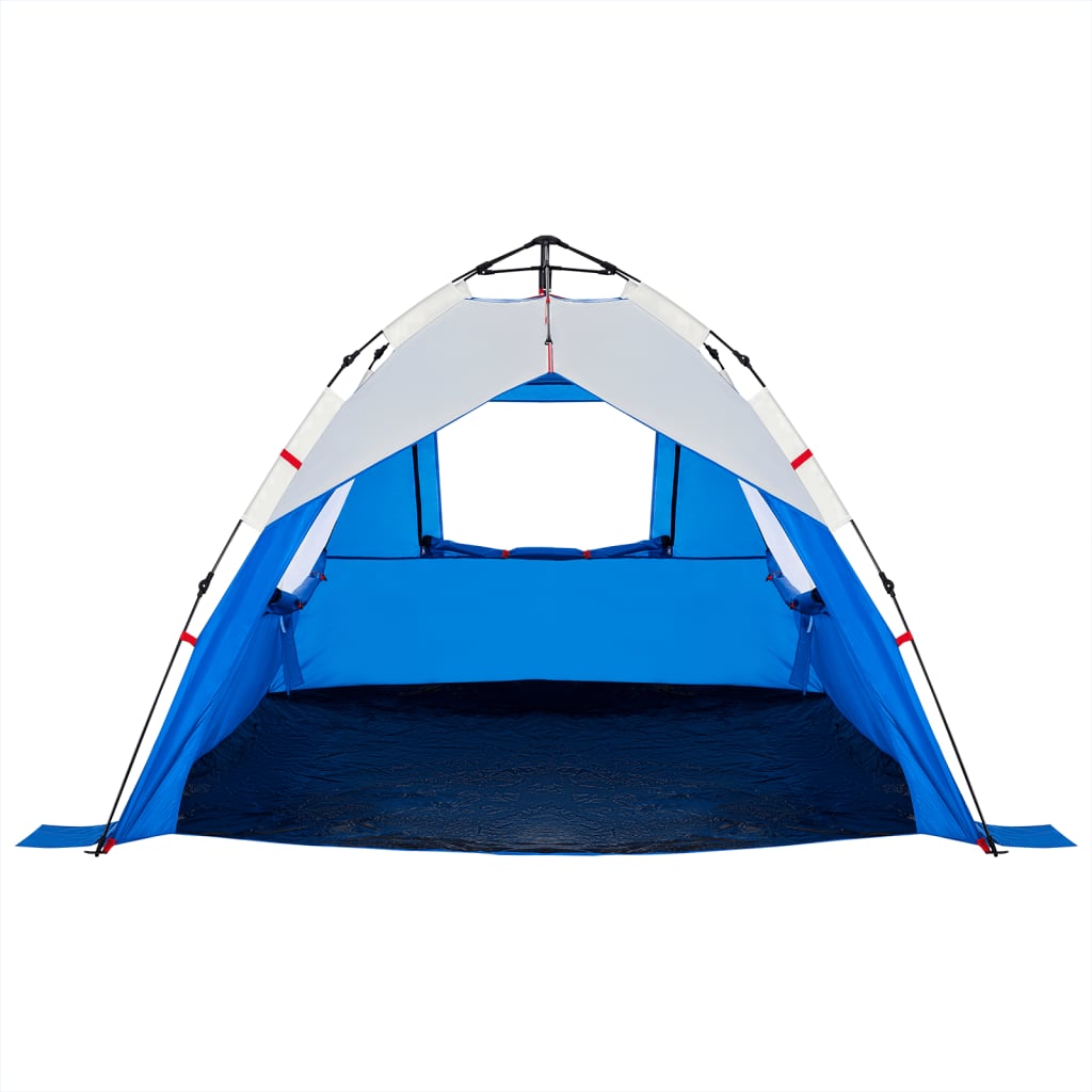 Beach Tent 3 Persons Azure Blue Quick Release Waterproof