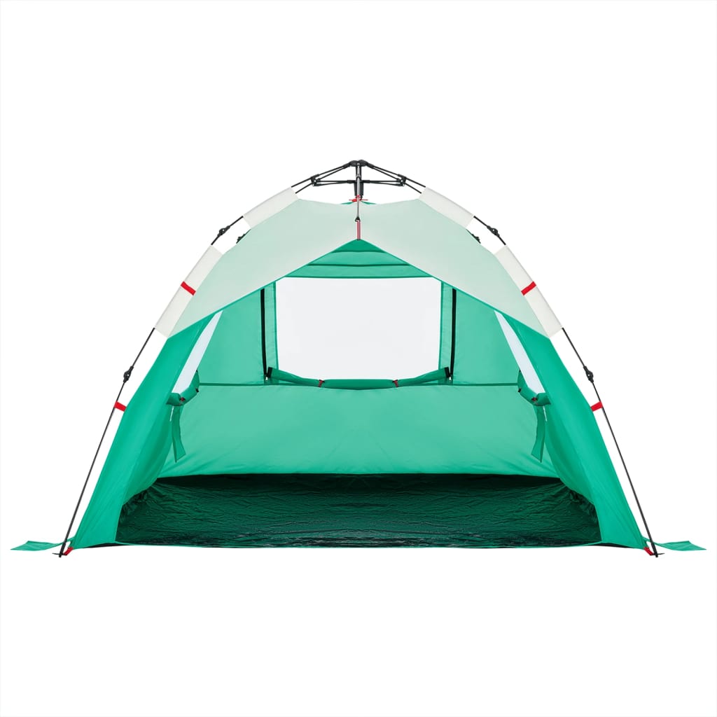 Beach Tent 3 Persons Sea Green Quick Release Waterproof