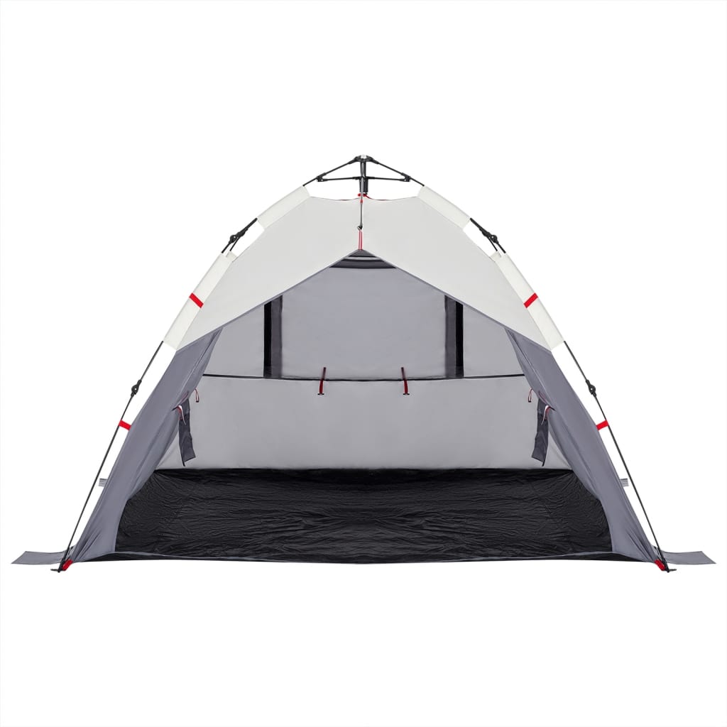 Beach Tent 3 Persons Gray Quick Release Waterproof