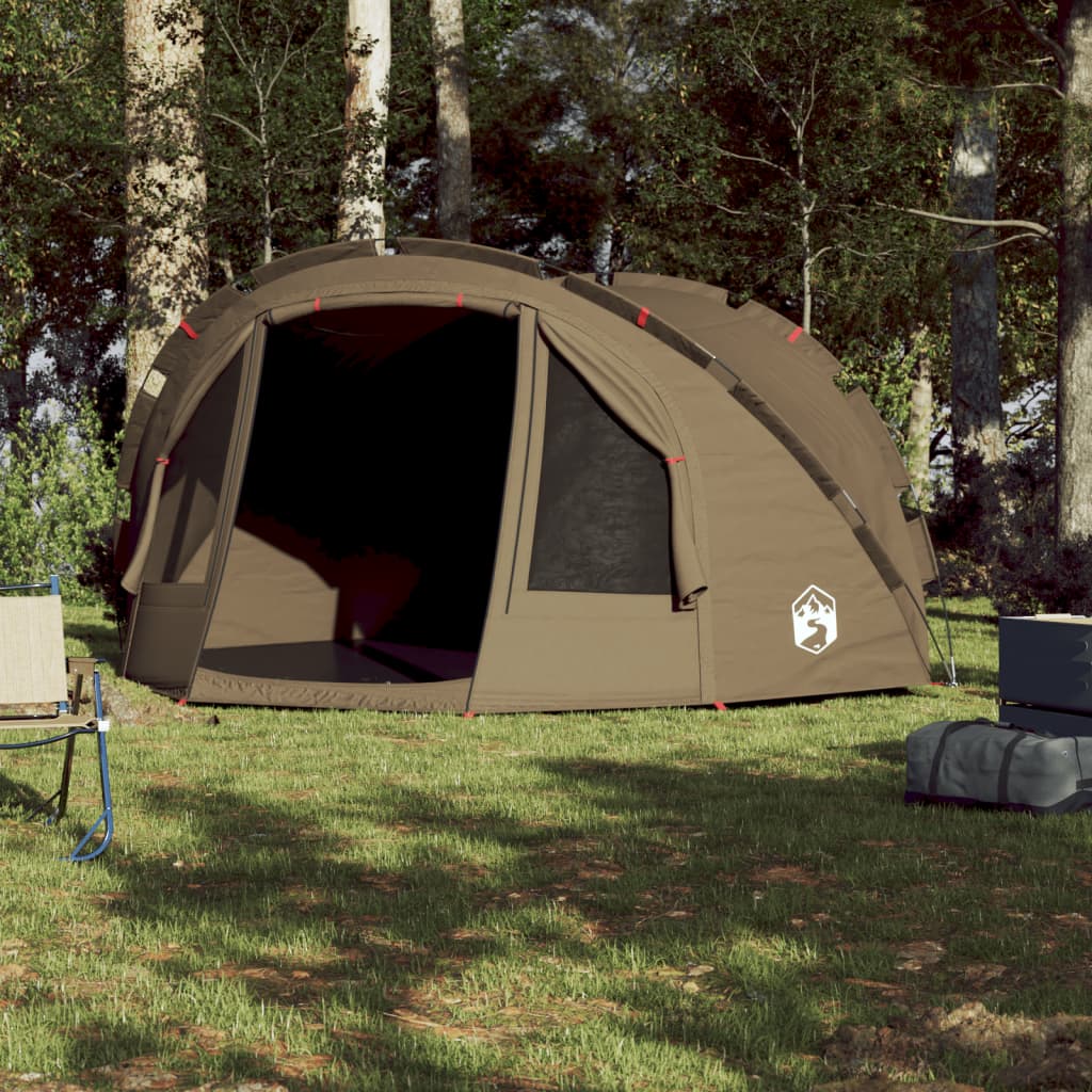 Fishing Tent 4 Persons Olive Green Waterproof