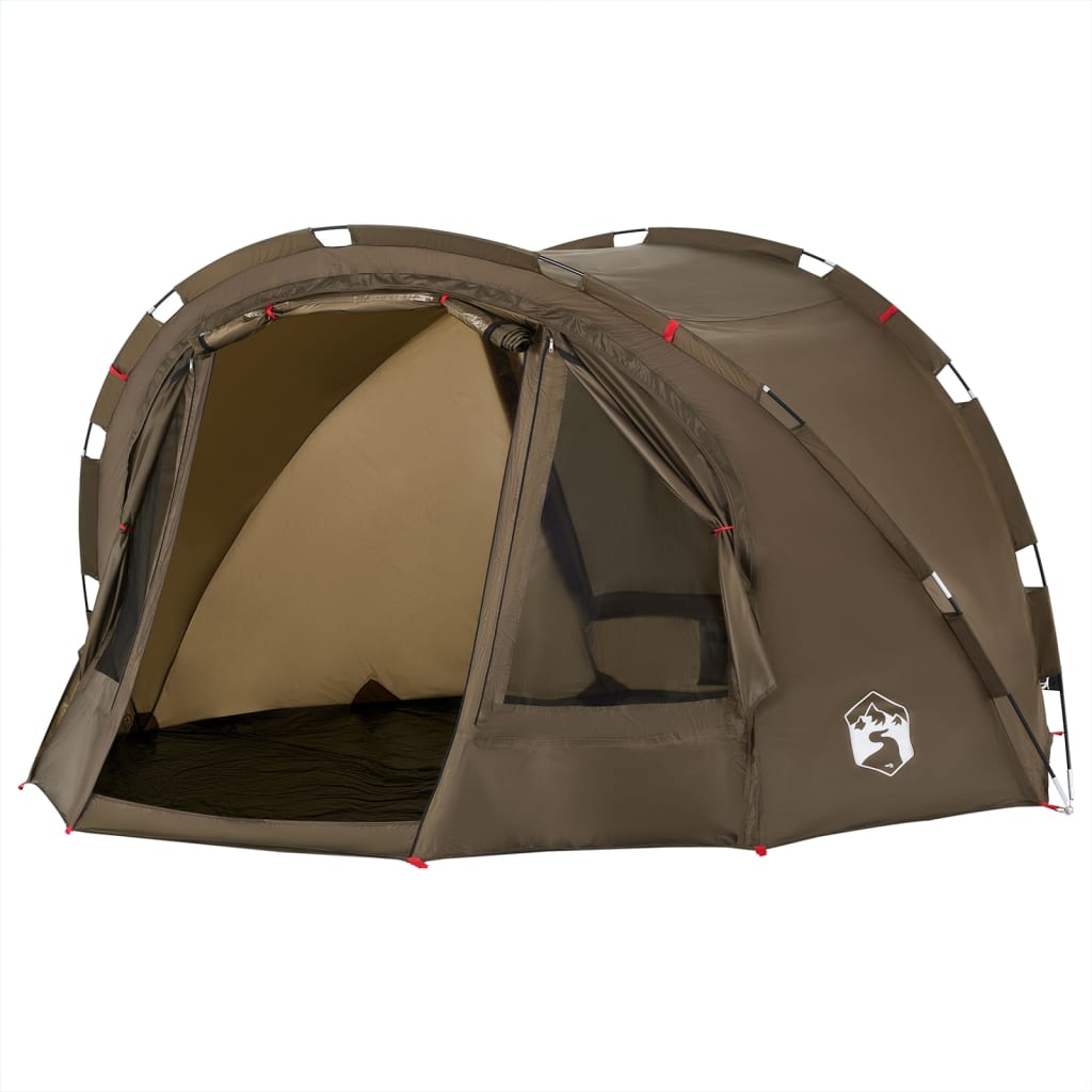 Fishing Tent 4 Persons Olive Green Waterproof