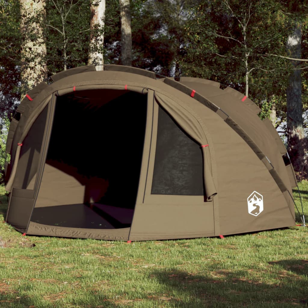Fishing Tent 4 Persons Olive Green Waterproof