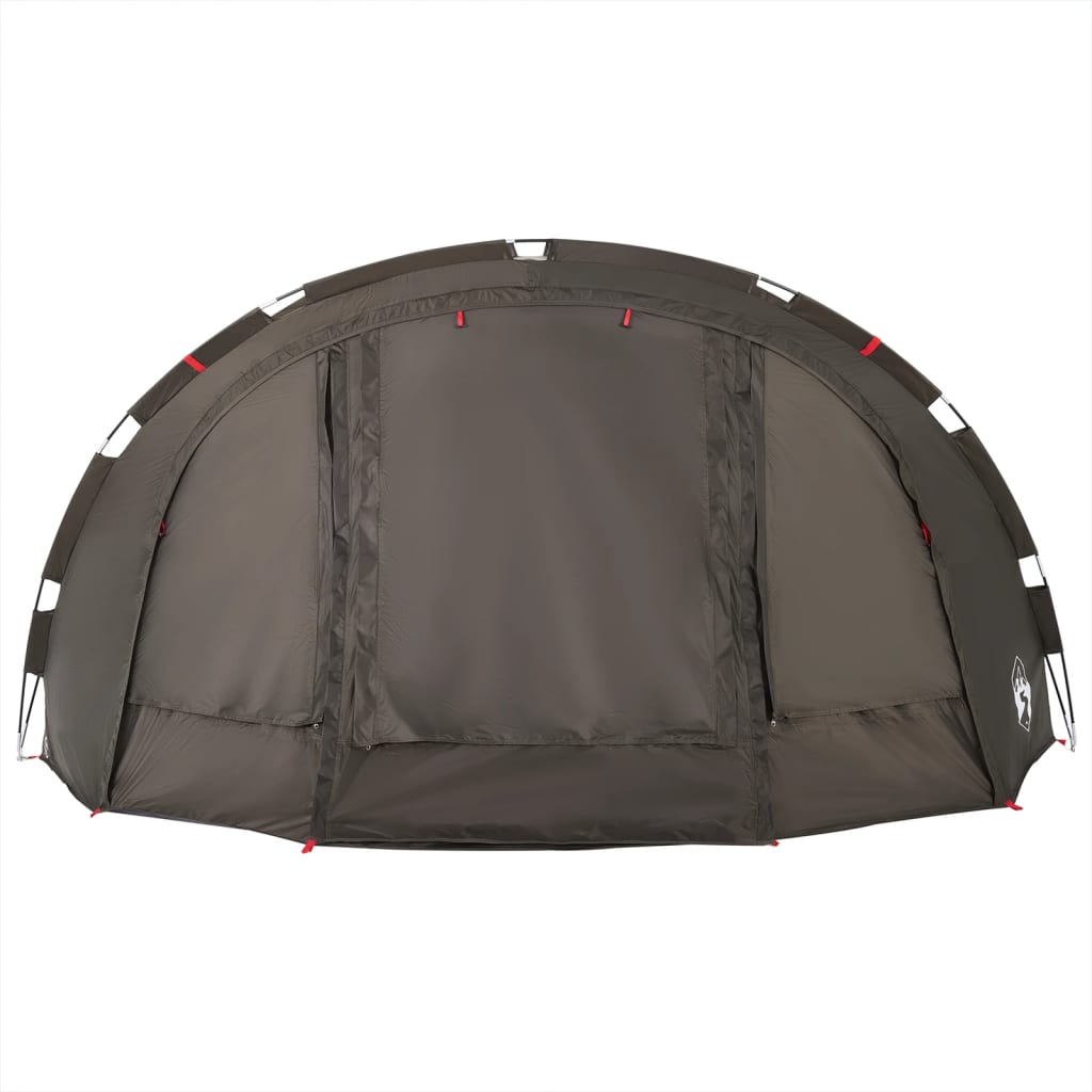 Fishing Tent 4 Persons Brown Waterproof