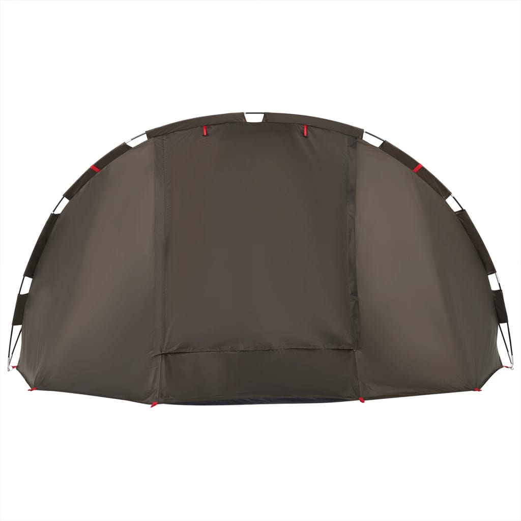 Fishing Tent 4 Persons Brown Waterproof