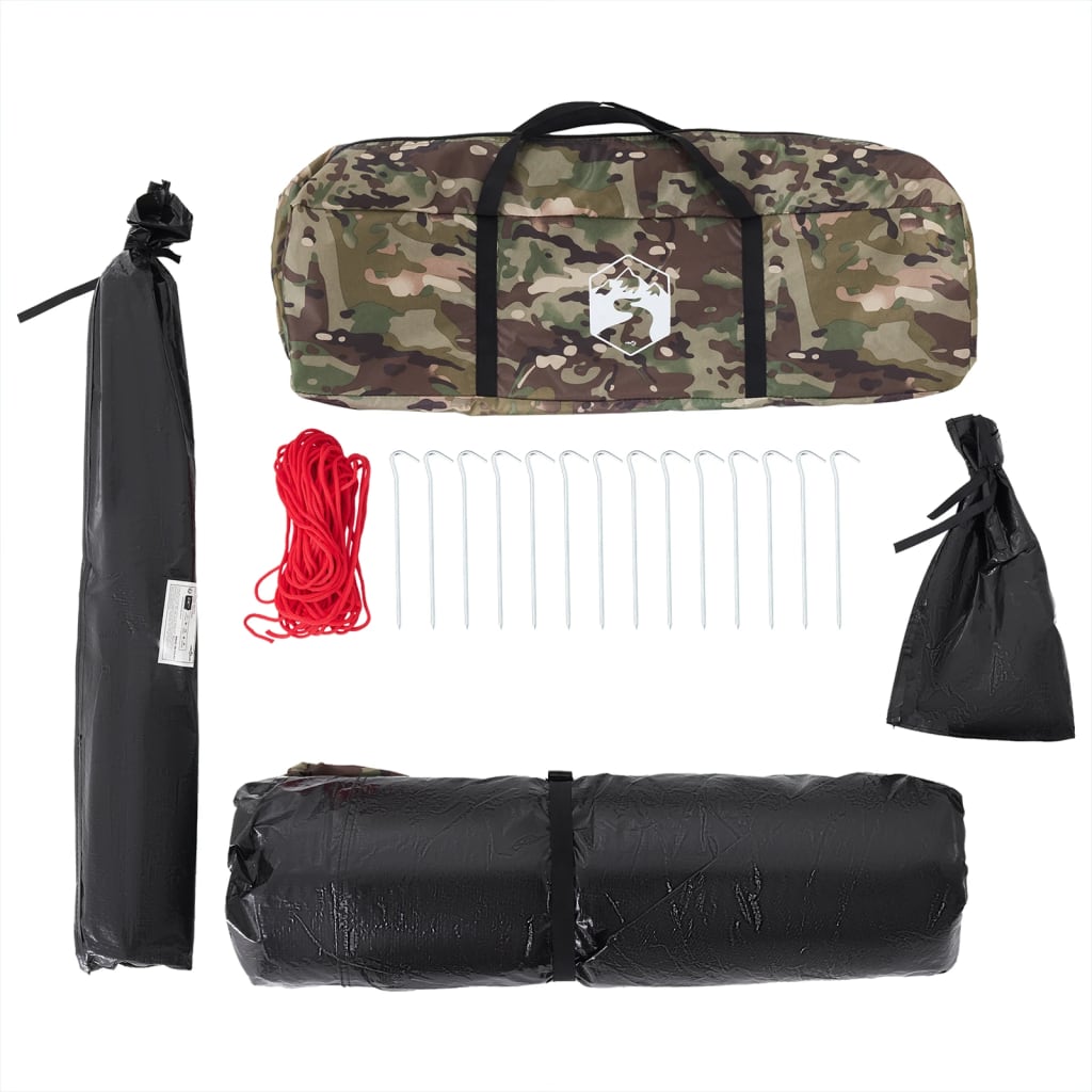 Tente de pêche 4 personnes motif camouflage imperméable