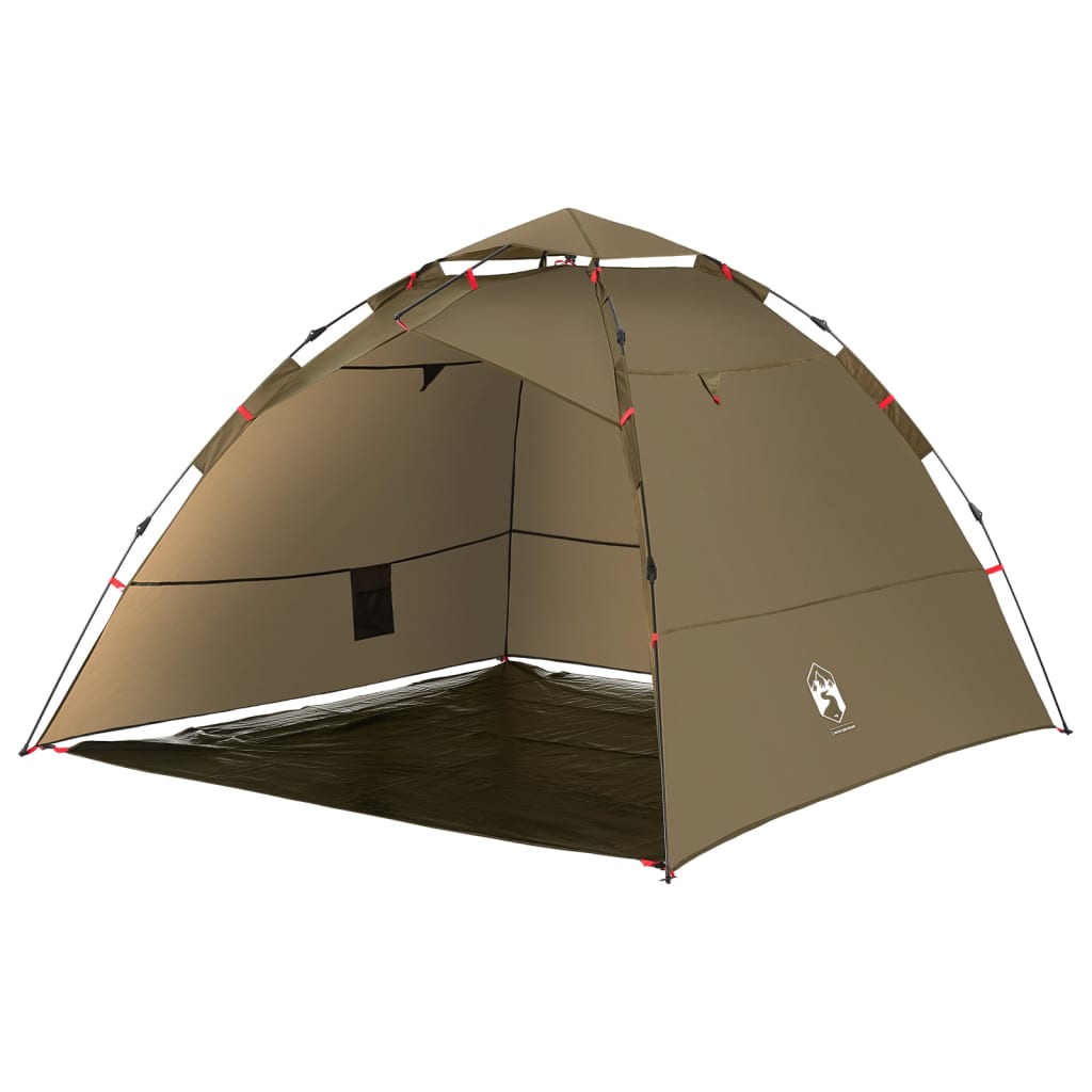 Fishing Tent 4 Persons Olive Green Quick Release