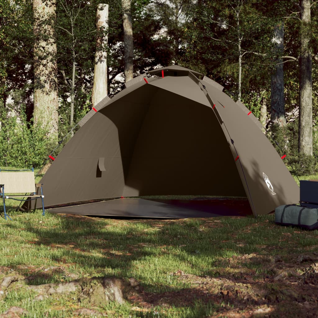 Fishing Tent 4 Persons Olive Green Quick Release