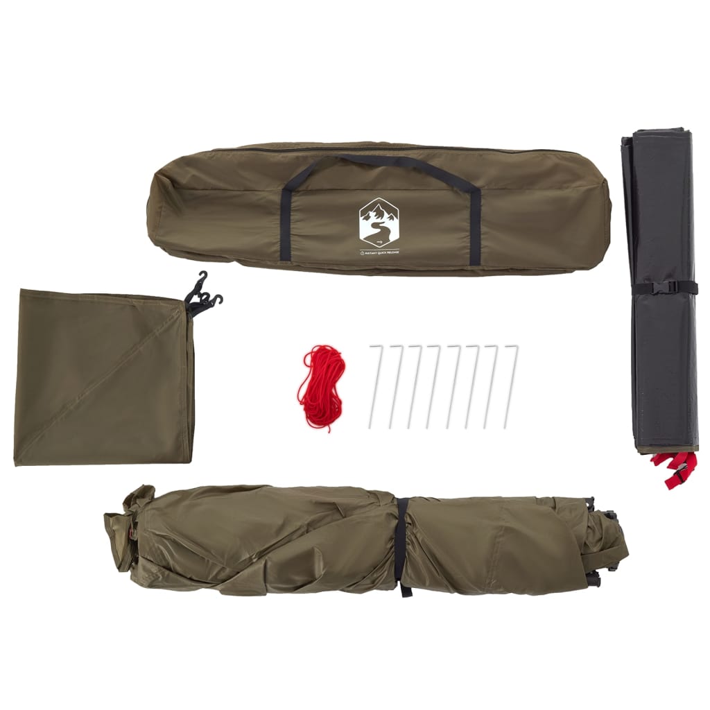 Fishing Tent 4 Persons Olive Green Quick Release