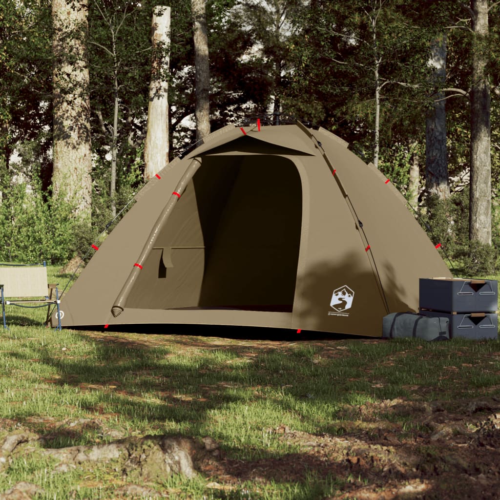 Fishing Tent 4 Persons Olive Green Quick Release