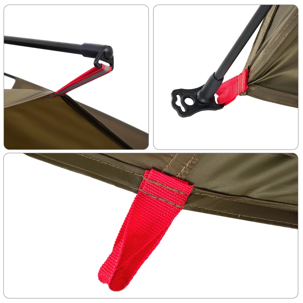 Fishing Tent 4 Persons Olive Green Quick Release