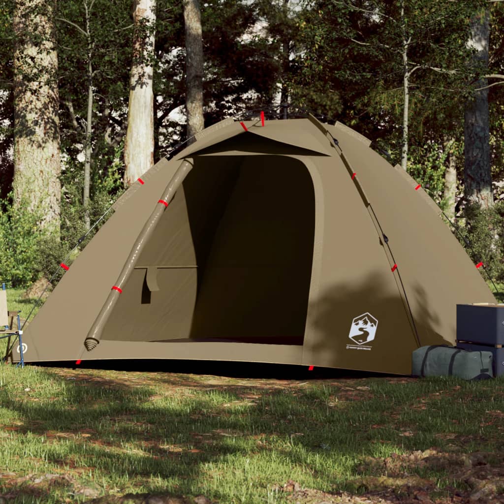 Fishing Tent 4 Persons Olive Green Quick Release