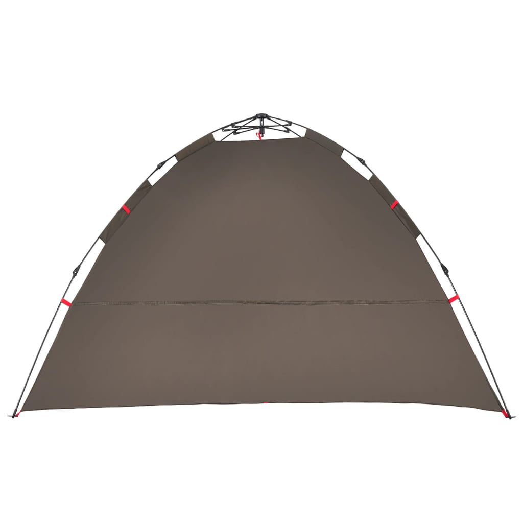 Fishing Tent 4 Persons Brown Quick Release