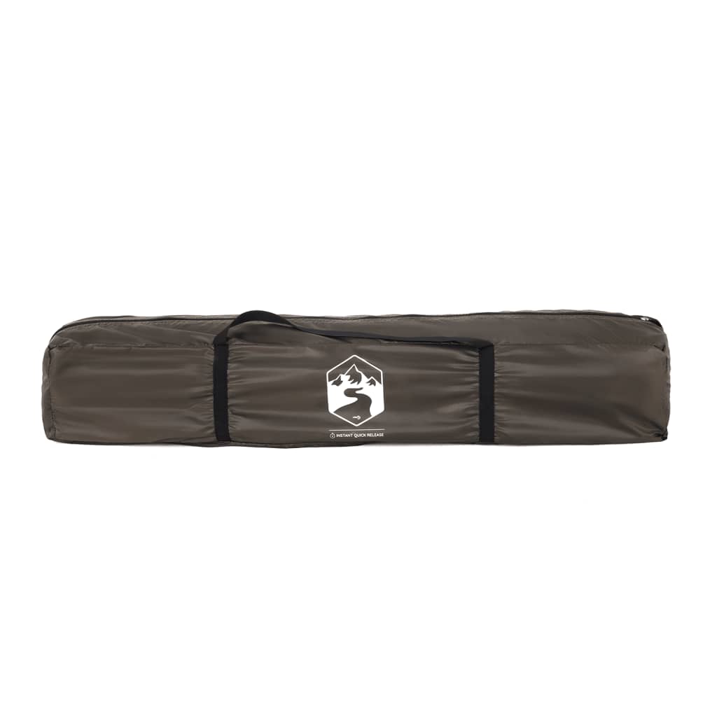 Fishing Tent 4 Persons Brown Quick Release