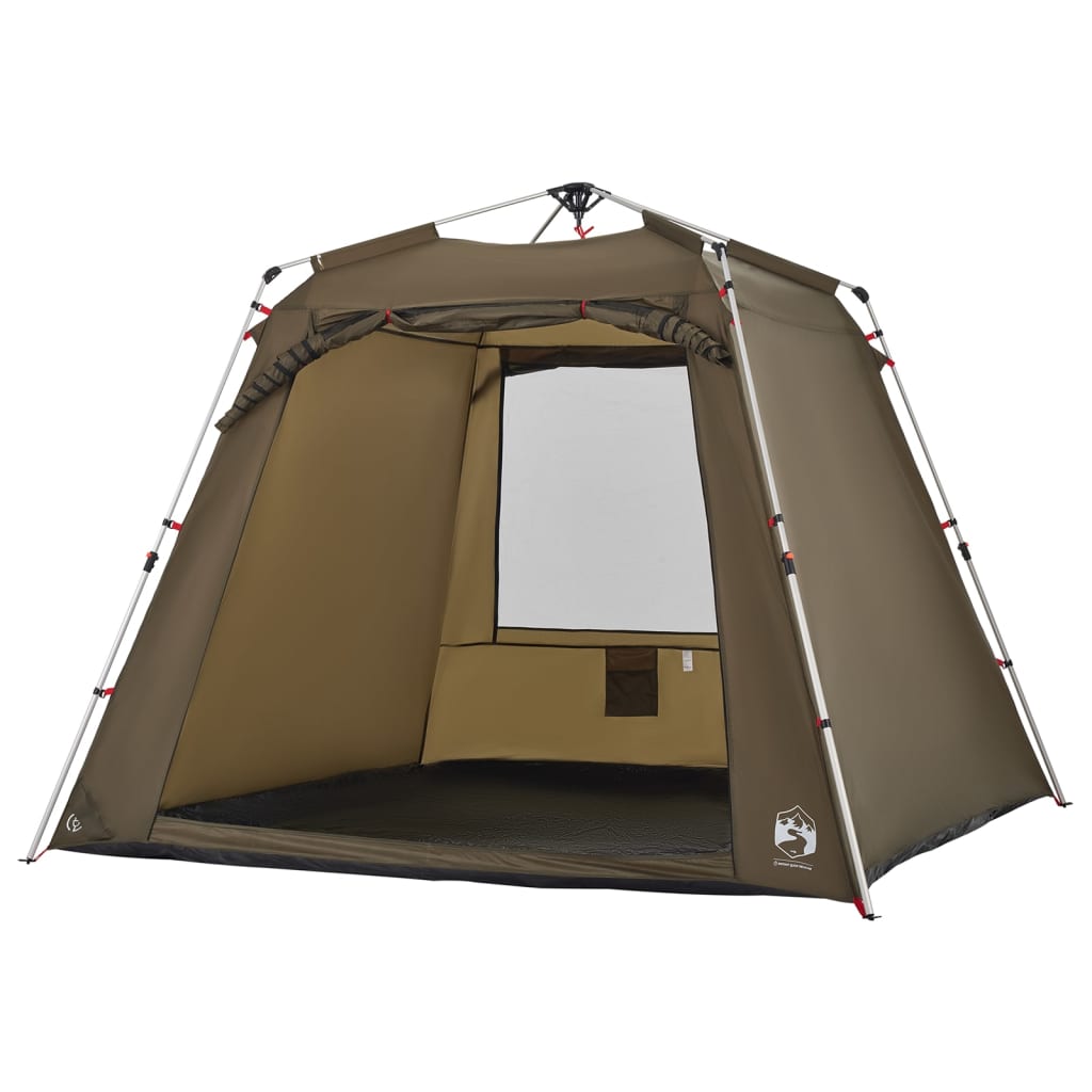 Fishing Tent 4 Persons Olive Green Quick Release