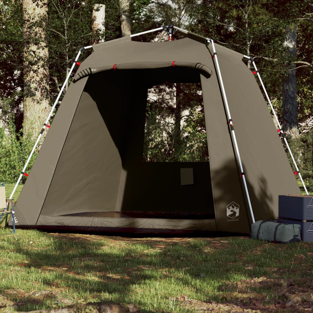 Fishing Tent 4 Persons Olive Green Quick Release