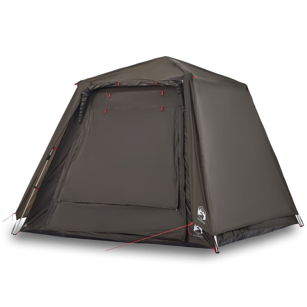Fishing Tent 4 Persons Brown Quick Release