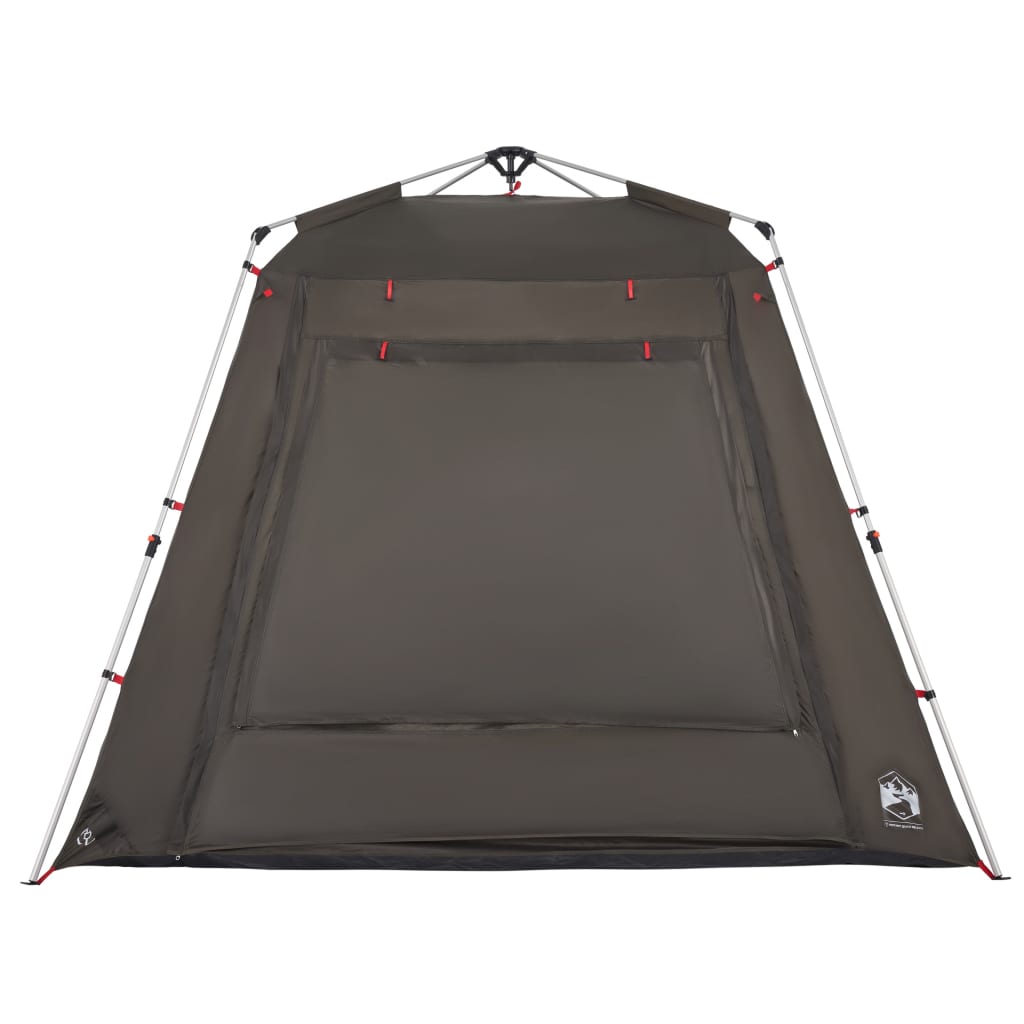 Fishing Tent 4 Persons Brown Quick Release