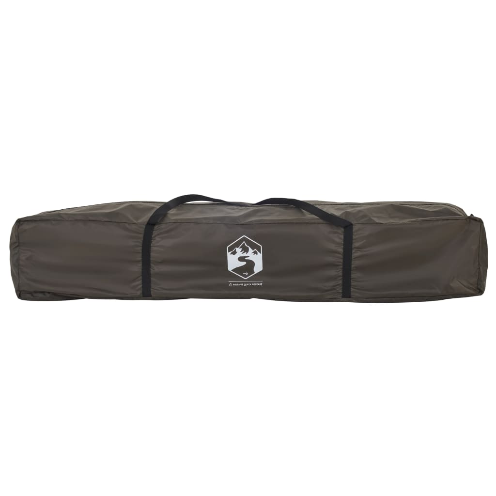 Fishing Tent 4 Persons Brown Quick Release
