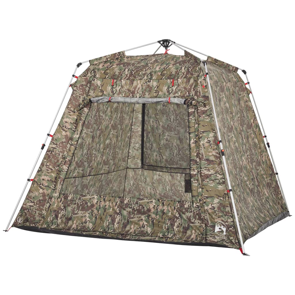 Fishing Tent 4 Persons Camouflage Quick Release