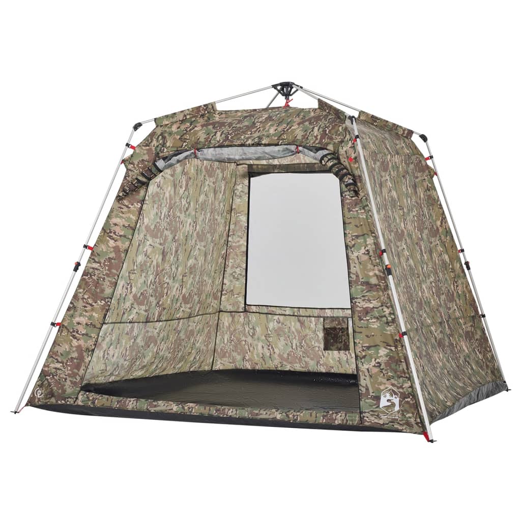 Fishing Tent 4 Persons Camouflage Quick Release