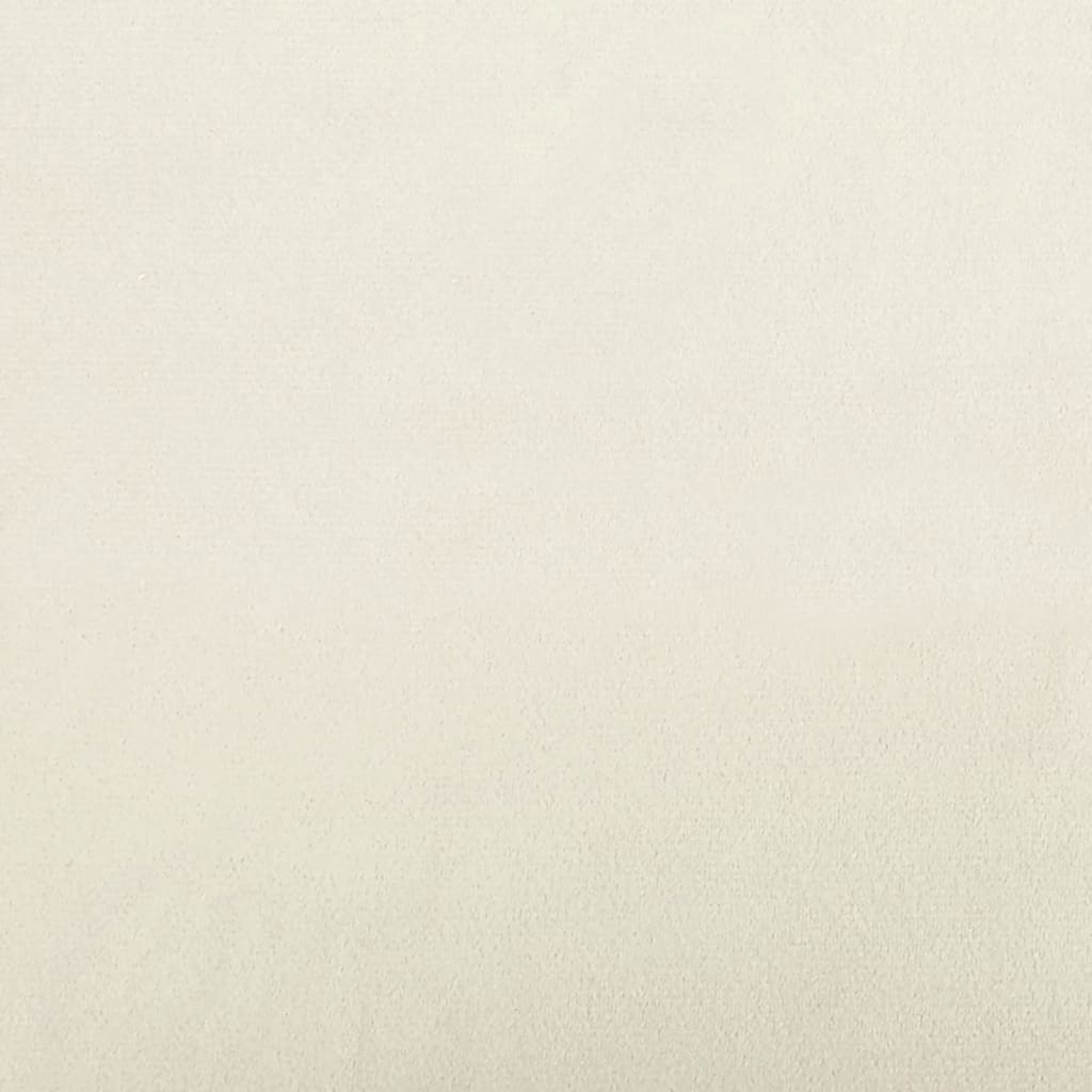 Ensemble de canapé 2 pièces avec coussins et appuie-tête en velours crème