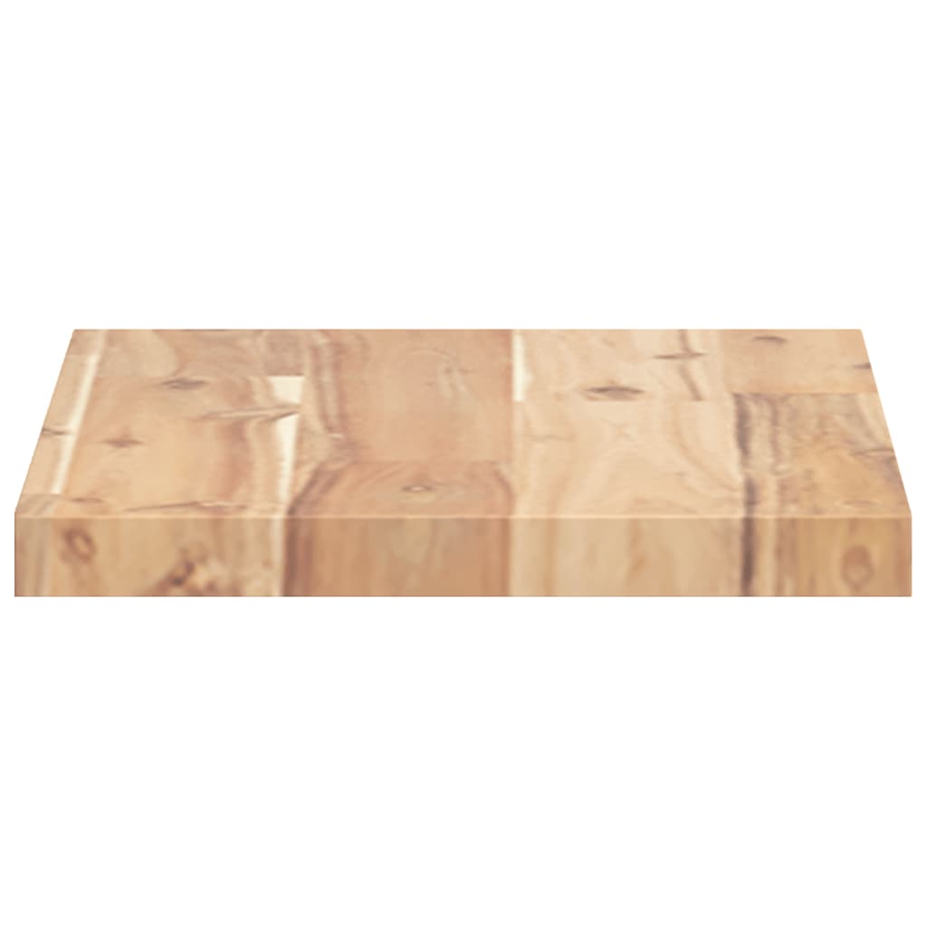 Schweberegale 2 Stk. 60x20x2 cm Massivholz Akazie Unbehandelt