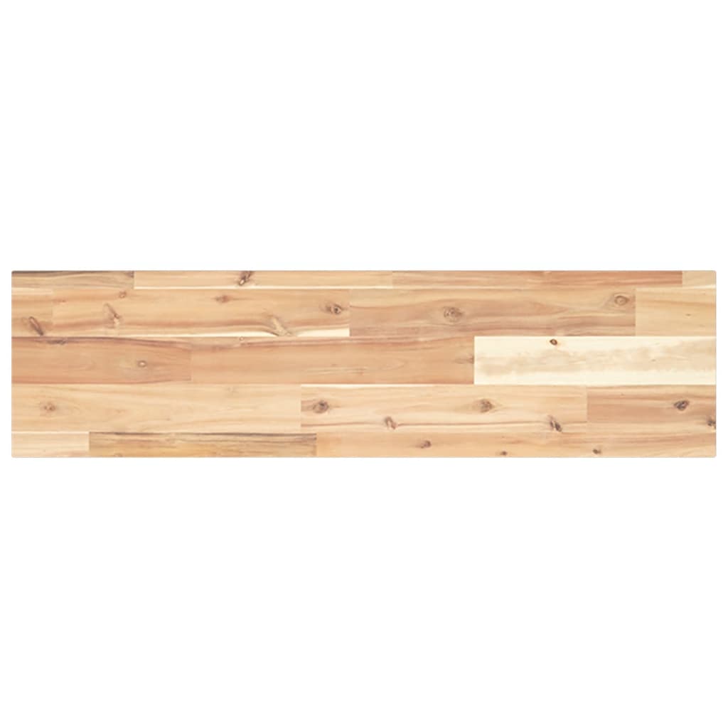 Schweberegale 2 Stk. 100x20x2 cm Massivholz Akazie Unbehandelt