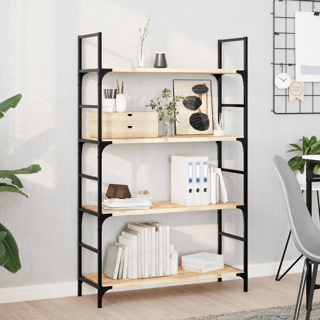 Schweberegale 4 Stk. 80x30x2 cm Massivholz Akazie Unbehandelt