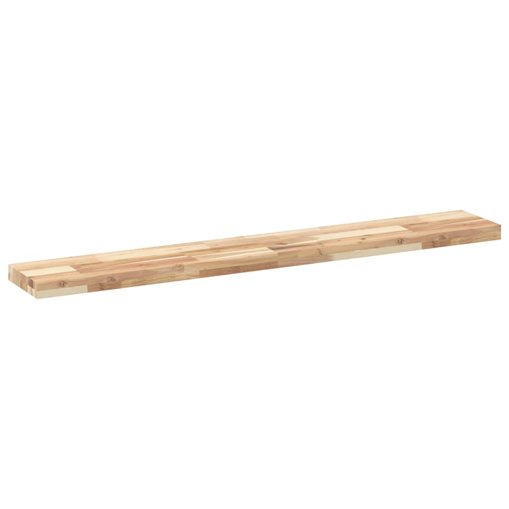Étagères flottantes 2 pièces 140x20x4 cm bois d'acacia massif non traité