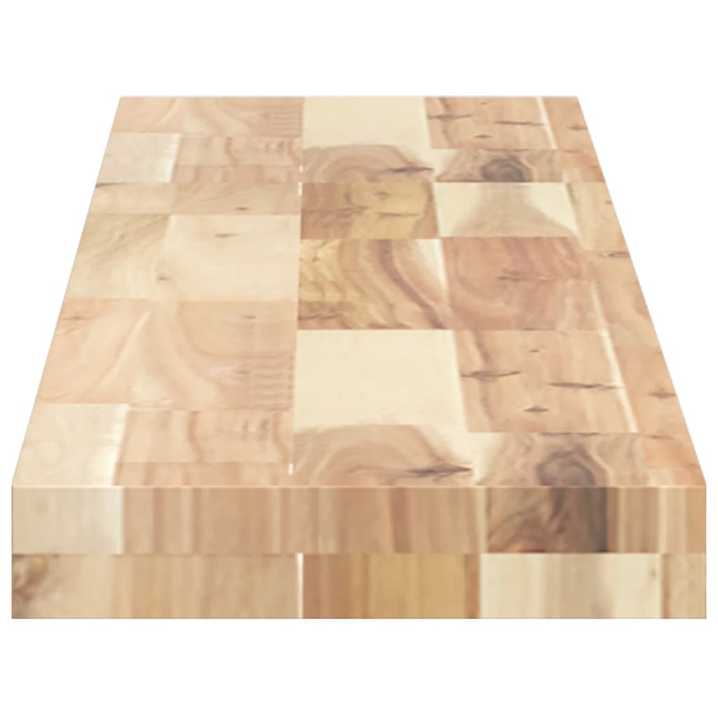Étagères flottantes 2 pièces 140x20x4 cm bois d'acacia massif non traité