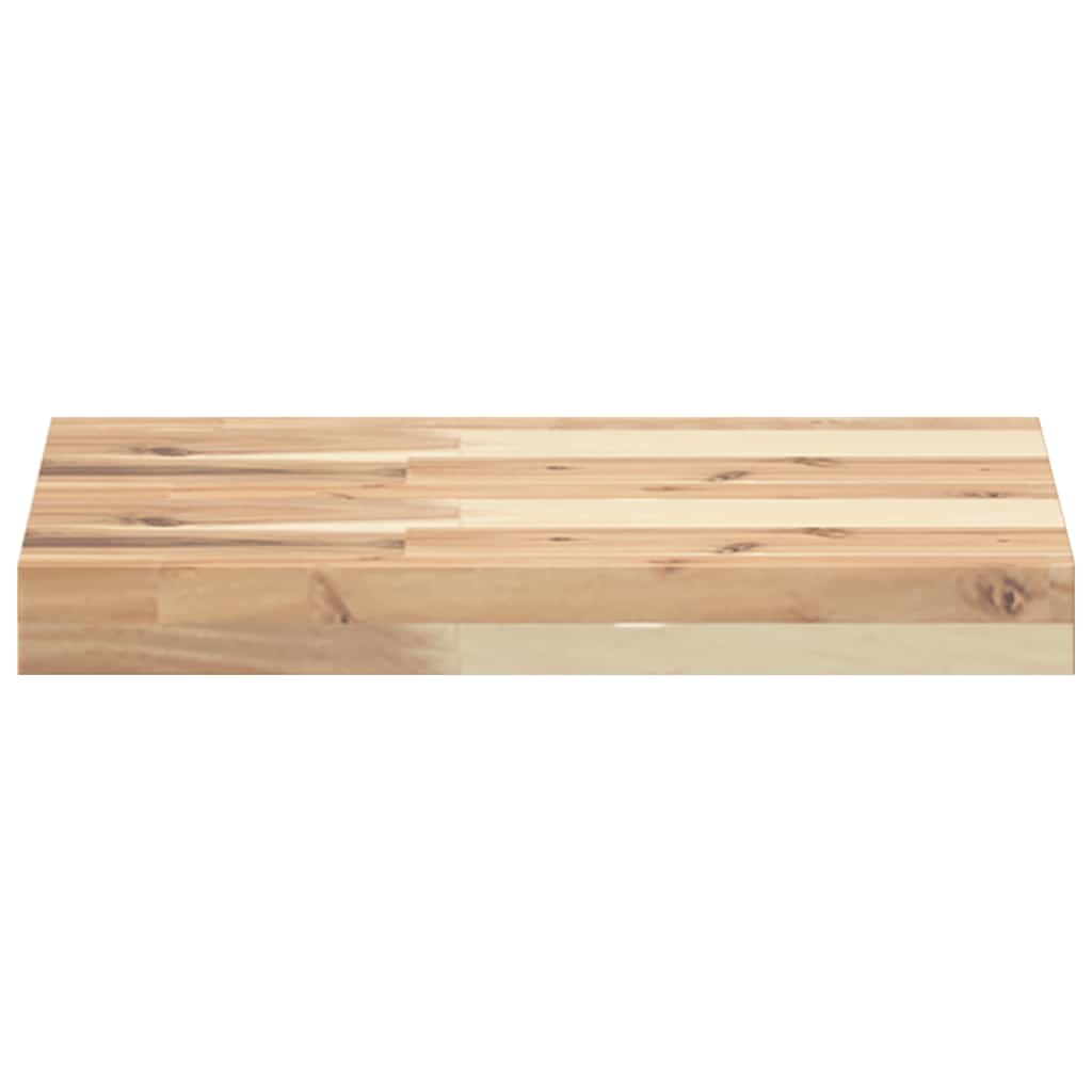 Schweberegale 4 Stk. 40x30x4 cm Massivholz Akazie Unbehandelt