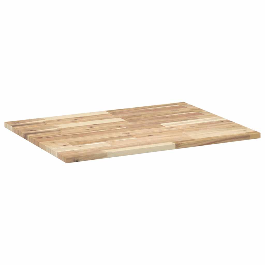 Schreibtischplatte Unbehandelt 80x60x2 cm Massivholz Akazie
