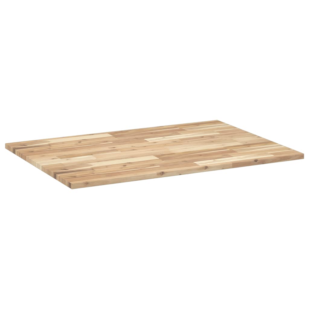 Desk top untreated 80x70x2 cm solid acacia wood
