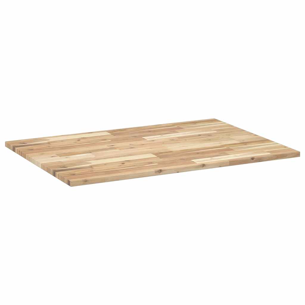Desk top untreated 80x70x2 cm solid acacia wood
