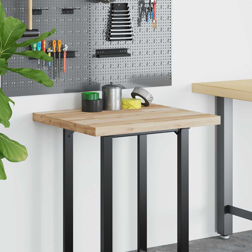 Schreibtischplatte Unbehandelt 80x60x4 cm Massivholz Akazie