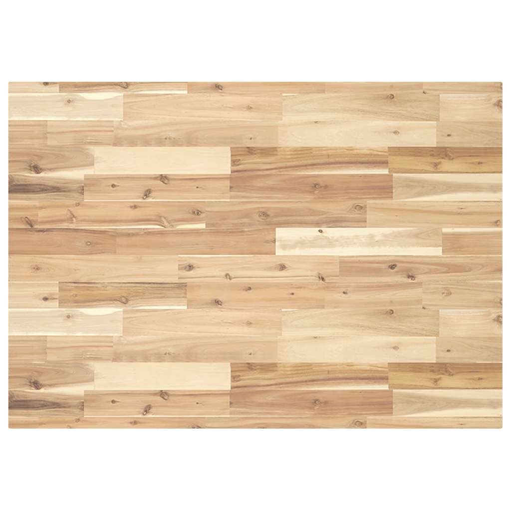 Schreibtischplatte Unbehandelt 100x70x4 cm Massivholz Akazie