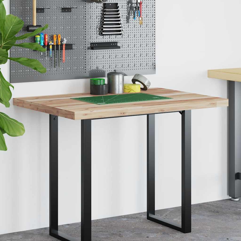 Schreibtischplatte Unbehandelt 100x70x4 cm Massivholz Akazie