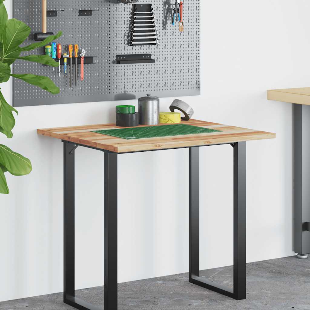 Schreibtischplatte Ölbeschichtung 100x60x2 cm Massivholz Akazie