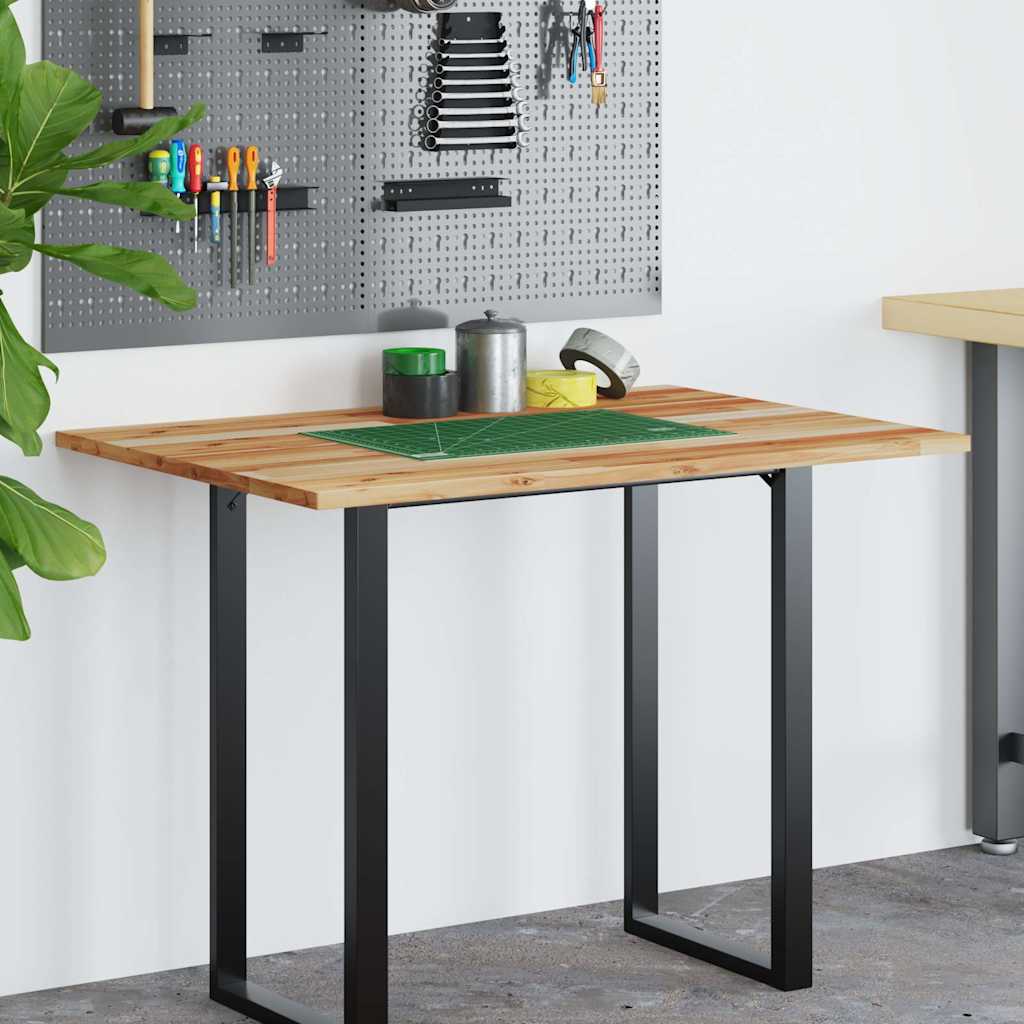 Desk top oil-coated 80x70x2 cm solid acacia wood