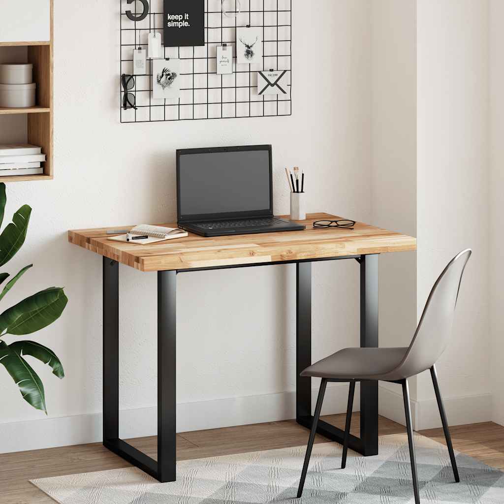 Desk top oil-coated 80x70x4 cm solid acacia wood